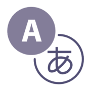 CyraCom Translation localization Service Icon Purple