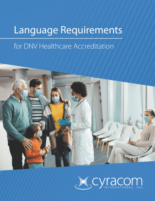 DNV Healthcare Language Requirements